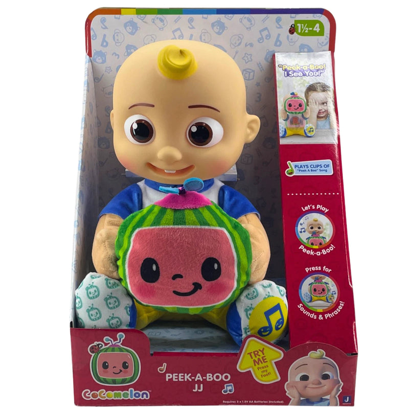 CoComelon Peek-A-Boo JJ Feature Plush Sounds Phrases Song 1 Pack New