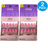KISS Core Design On Trend Press-On Nails Shining Bright 32 ct 2 Pack New