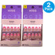 KISS Core Design On Trend Press-On Nails Shining Bright 32 ct 2 Pack New
