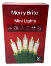 Merry Brite Count Mini String Clear White Bulb 420 Total Pack of 6 New