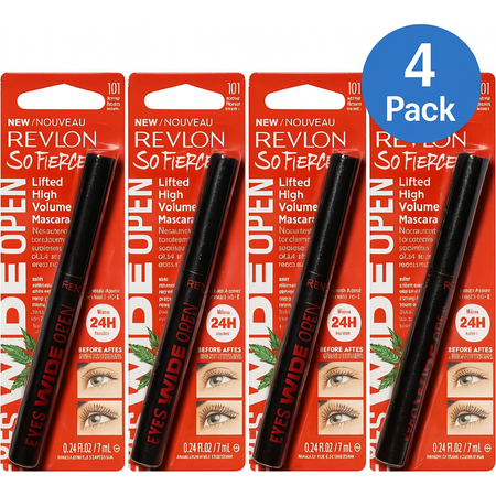 Revlon So Fierce! Mascara Blackest Black 0.24oz 4 Pack New 1