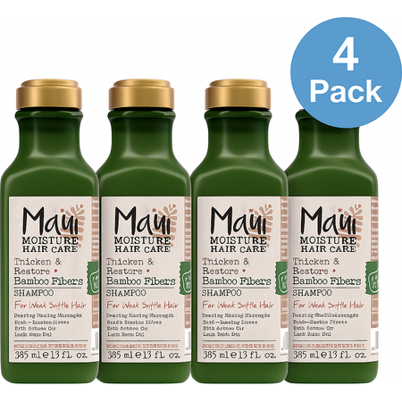 Maui Moisture Bamboo Fibers Shampoo 13 oz 4 Pack New 1