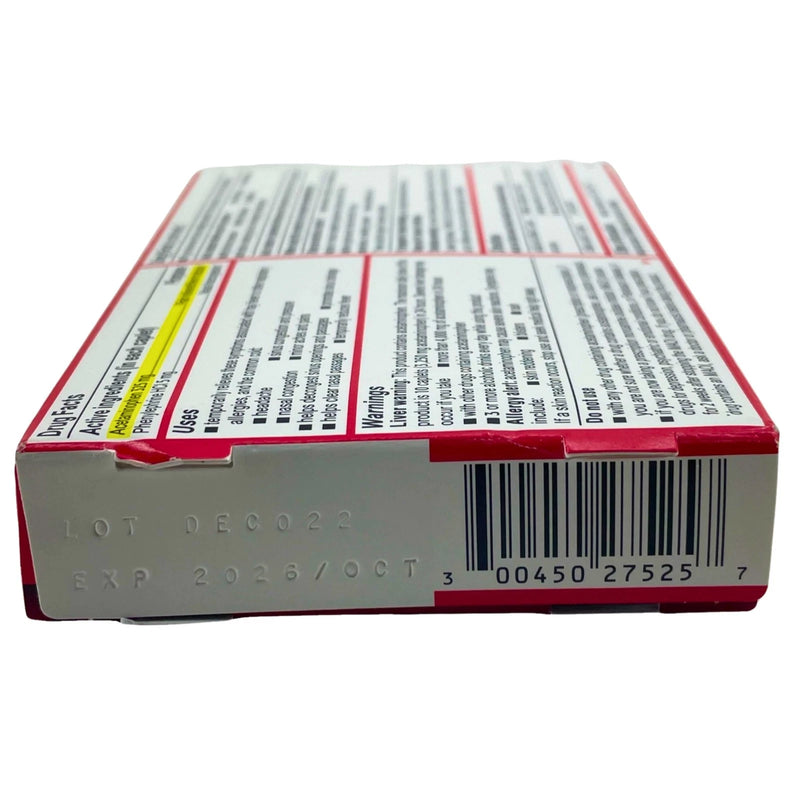 Tylenol Sinus + Headache Day Non-Drowsy Caplets Acetaminophen 24 Ct Exp 10/26