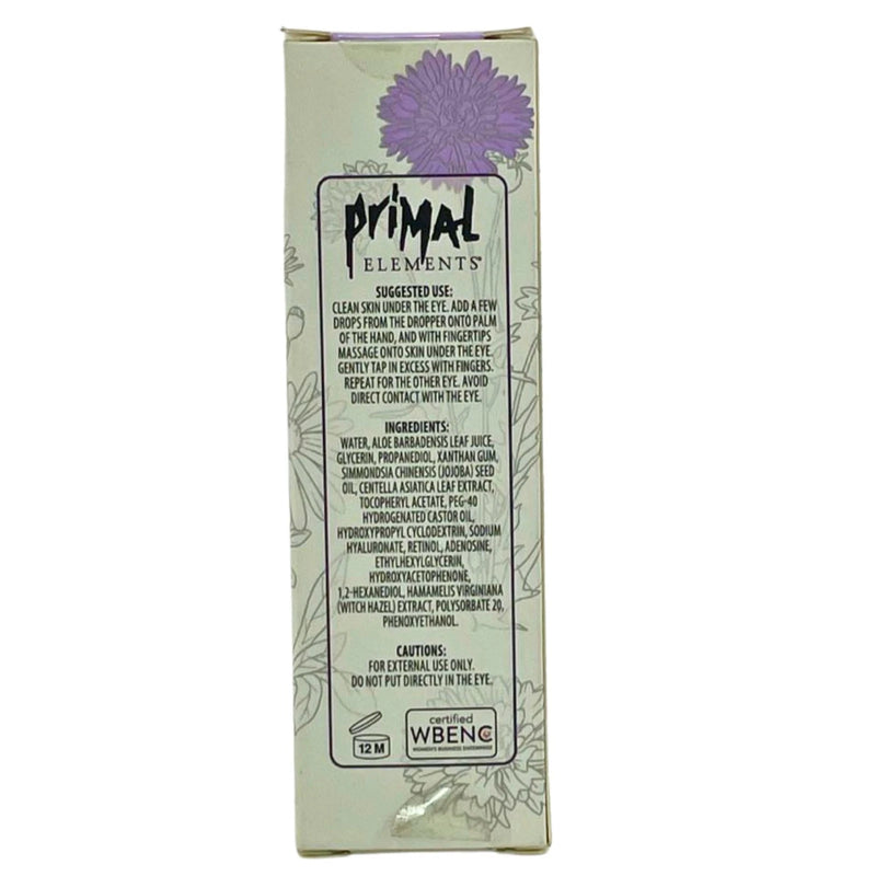 Primal Elements Retinol Under Eye Serum 1 OZ 3 Pack New