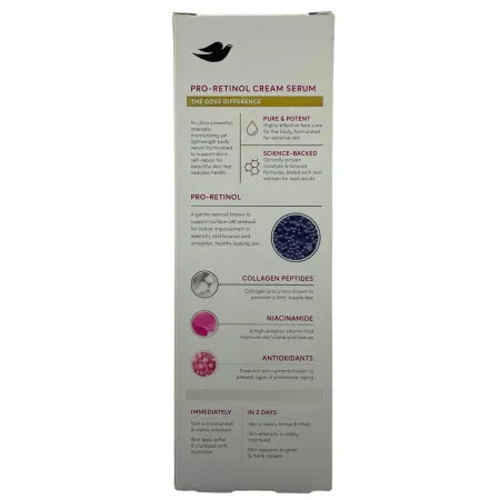 Dove Pro-Retinol + Firming Body Cream Serum 8 oz 1 Pack New