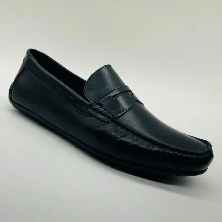 Marc Joseph Mens NEBRASKA Black Penny Loafers Shoes 10 7