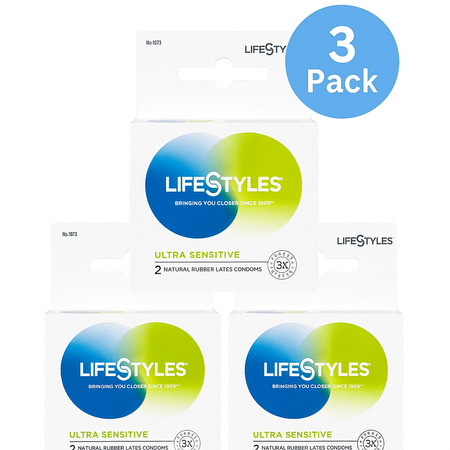 LifeStyles Ultra Sensitive 2ct 3 Pack – New