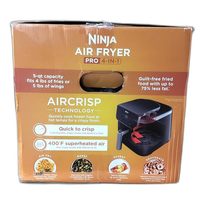 Ninja Air Fryer 4-in-1 Pro 5QT Air Fry Roast Reheat Dehydrate Open Box