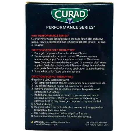 2 Curad Performance Series Hot or Cold Reusable Compress (3 Pack) New, Sz SMALL
