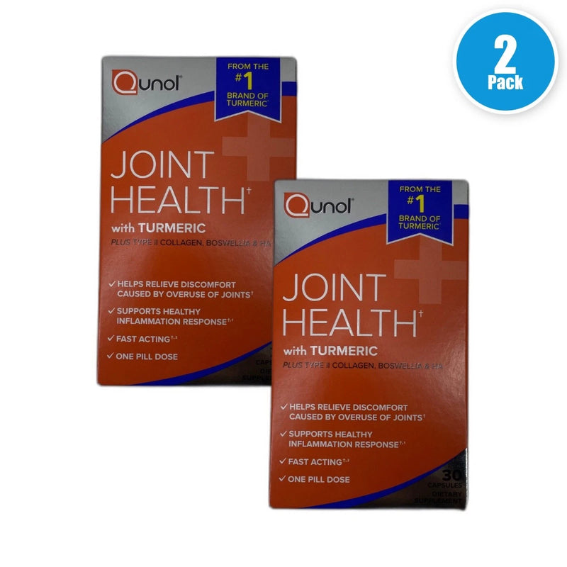 Joint Health Turmeric Plus Type II Capsules 60 Total Exp 03/27 Pack of 2 New