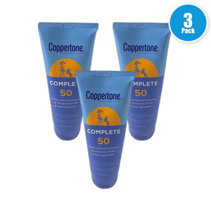 Coppertone Complete Body Sunscreen Lotion SPF Exp 01/28 Pack of 3 New