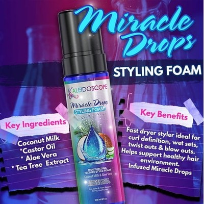 Miracle Drops Styling Foam, 8 fl. oz.
