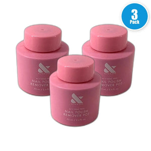 Acetone-Free Nail Polish Remover Pot 70mL Gentle Nail Care Pack of 3 New