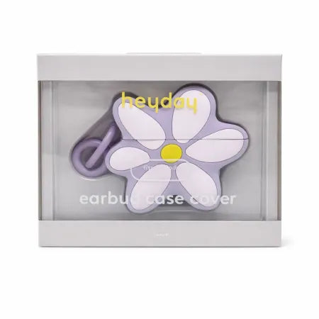 heyday Earbud Case Cover Silicone Daisy Flower Lavender 5 Pack New