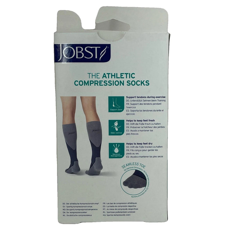 JOBST Sport 15-20 mmHg Knee High Grey Medium 1 Pack New