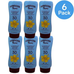 Hawaiian Tropic Everyday Active Sport Sunscreen Lotion SPF 30 8 fl oz 6 Pack New