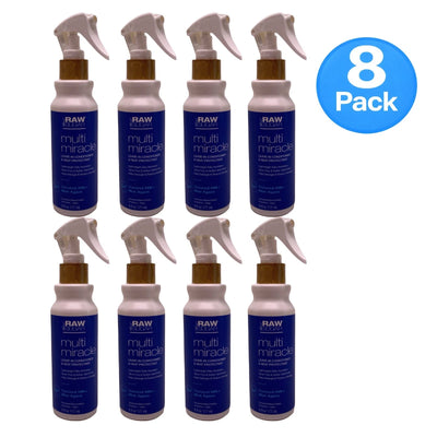 Raw Sugar Multi Miracle Leave-In Conditioner 6 fl oz bottle in 8-pack bundle