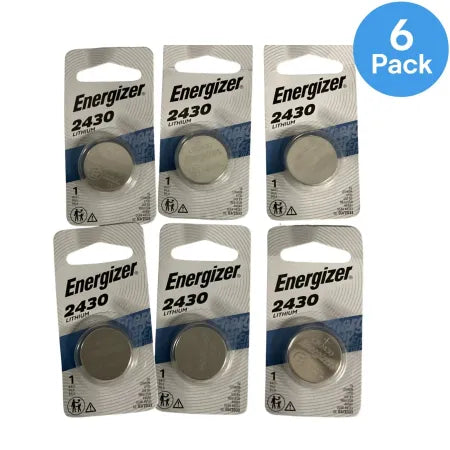 Energizer CR2430 Lithium Coin Battery 6 Pack New