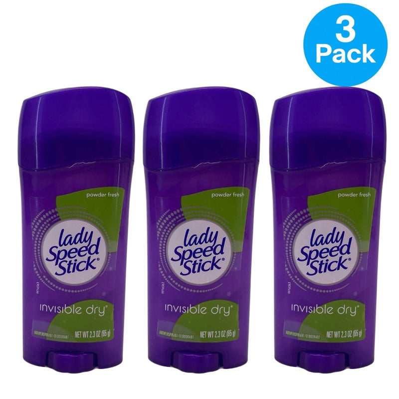 Lady Speed Stick Invisible Dry Powder Fresh 2.3 oz 3 Pack New EXP 10/2027