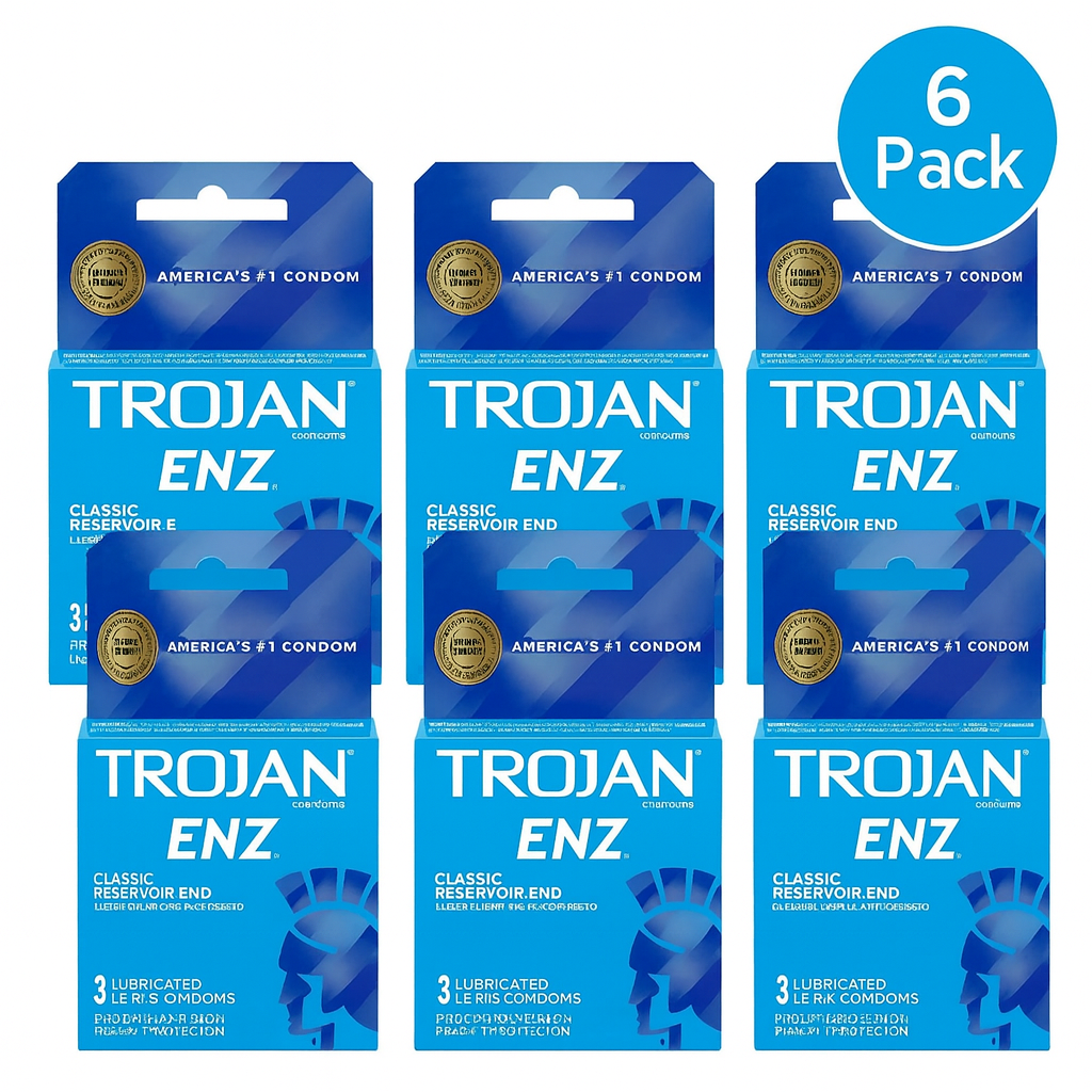 Trojan ENZ Lubricated Latex Condoms 3 Count 6 Pack New EXP 11/2027 1