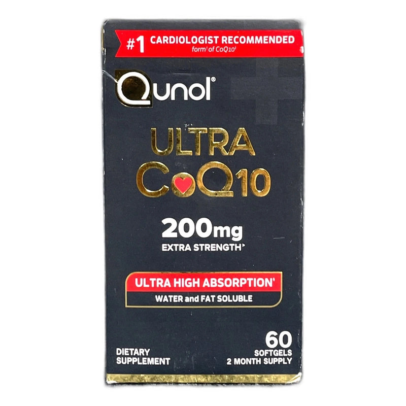 Qunol Ultra CoQ10 200mg Softgels 60ct Ubiquinol Heart Health Exp 04/29 New