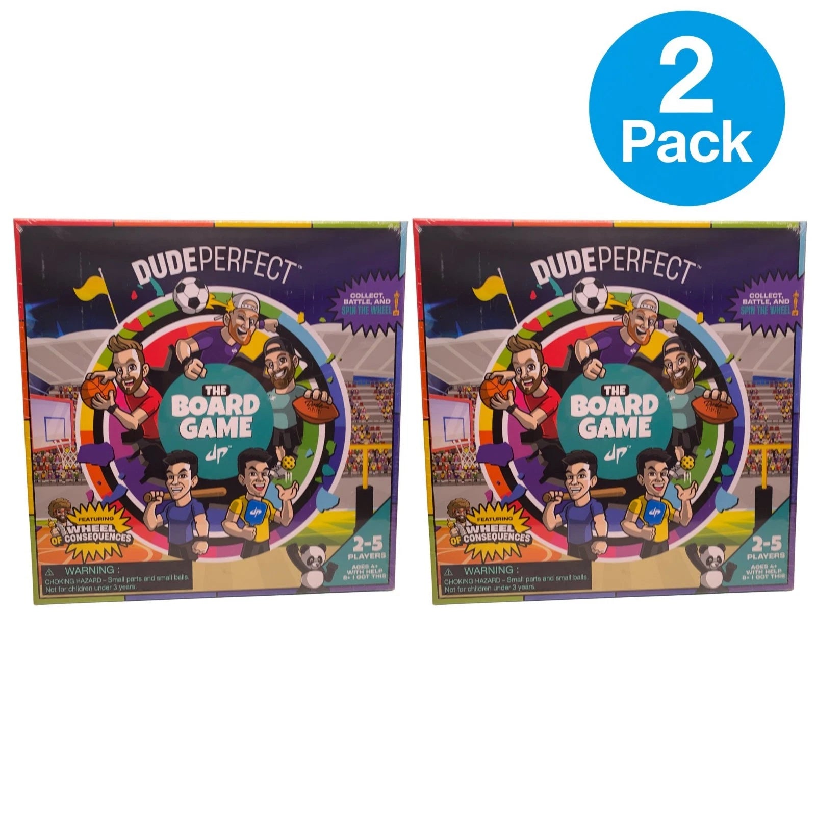 Dude Perfect The Board Game 2-5 Players Family Game 2 Pack New