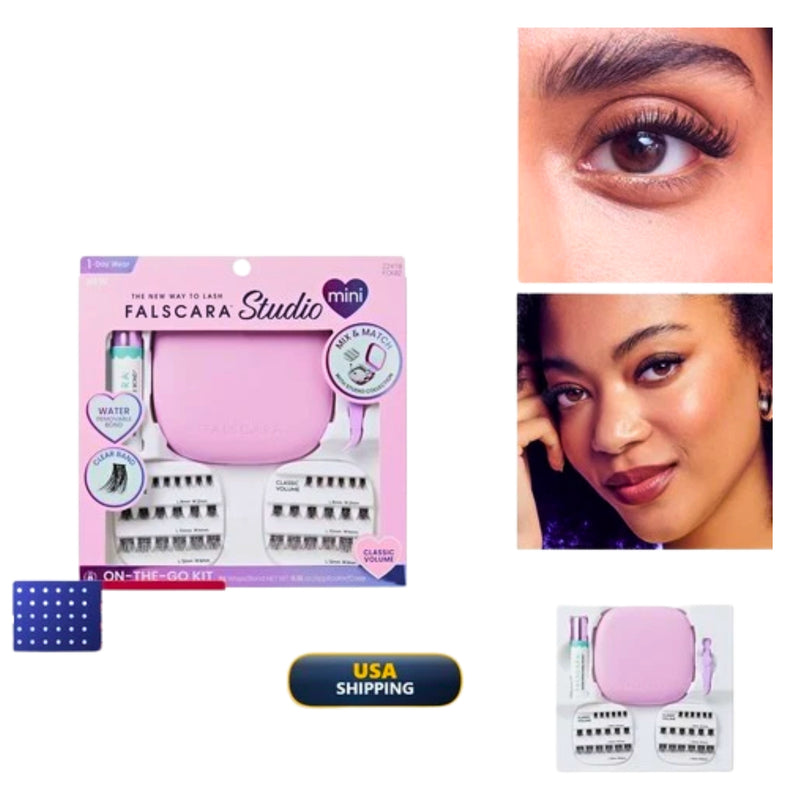 Falscara Studio Mini FCK02 Classic Volume Lash Clusters 8mm-12mm 36ct, 0.16oz - 1 Pack