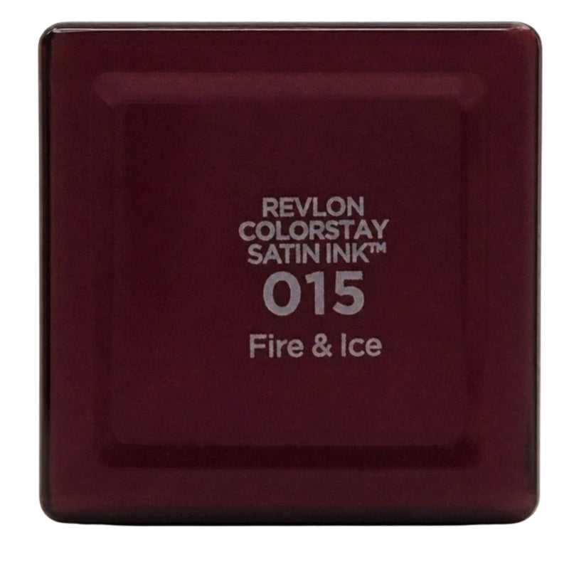 Revlon ColorStay Satin Ink Long Lasting Lipstick, 015 Fire & Ice, 0.17 fl. Oz - 1 Pack