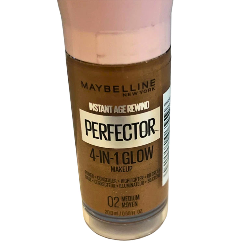 Maybelline Instant Age Rewind Perfector 4 in 1 Makeup 02 Medium, 0.68oz - 1 Pack