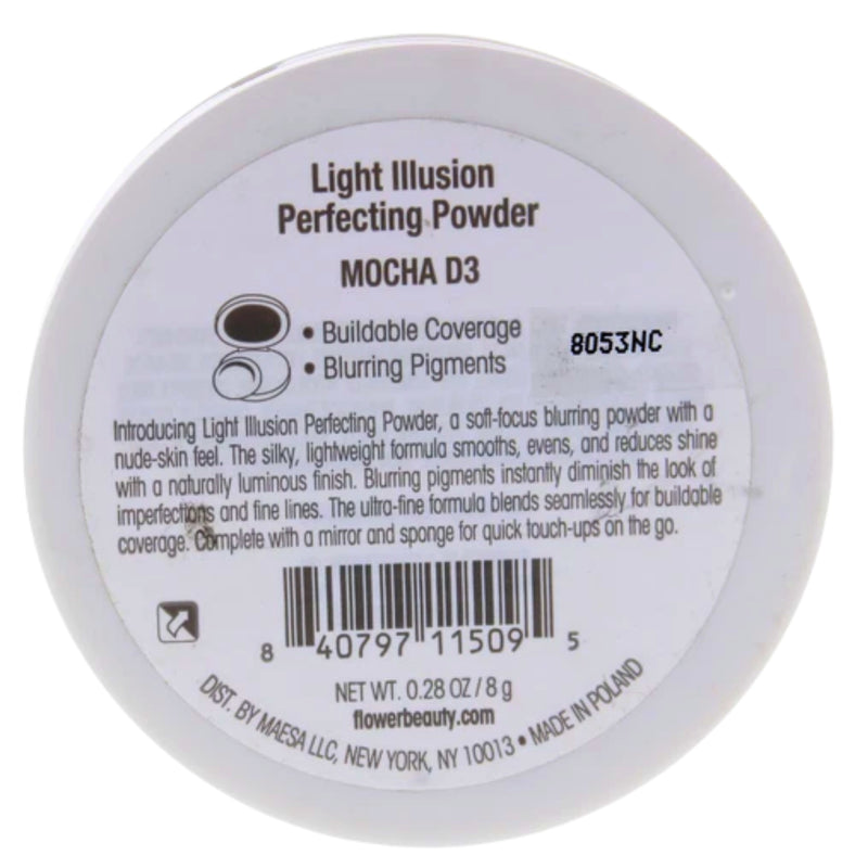 Flower Beauty Light Illusion Perfecting Powder, Mocha D3 0.28 Oz - 1 Pack