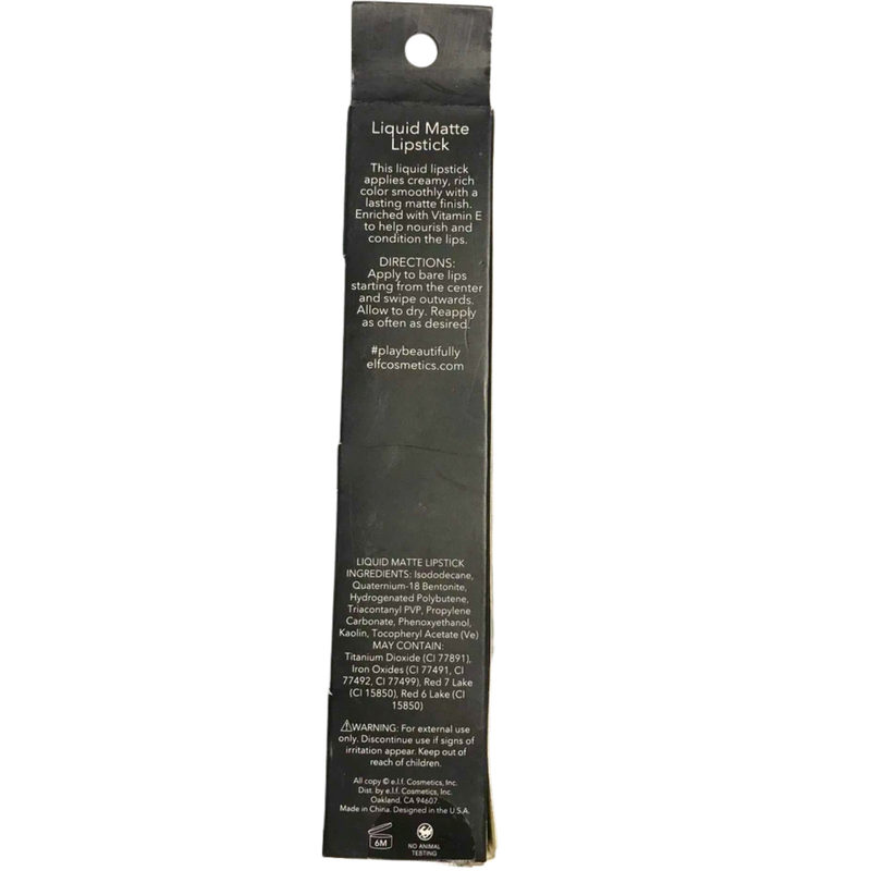e.l.f. Liquid Matte Lipstick, Wine Tour 0.10 Oz, #81170 - 1 Pack