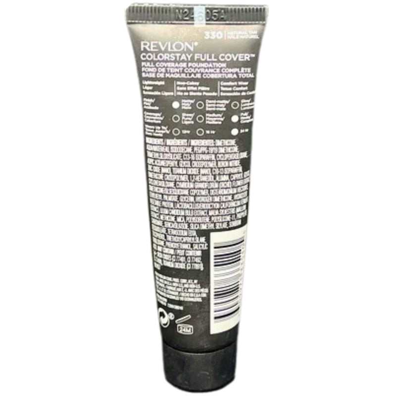 REVLON Colorstay Full Cover #330 NATURAL TAN Matte Foundation, 1 oz - 1 Pack
