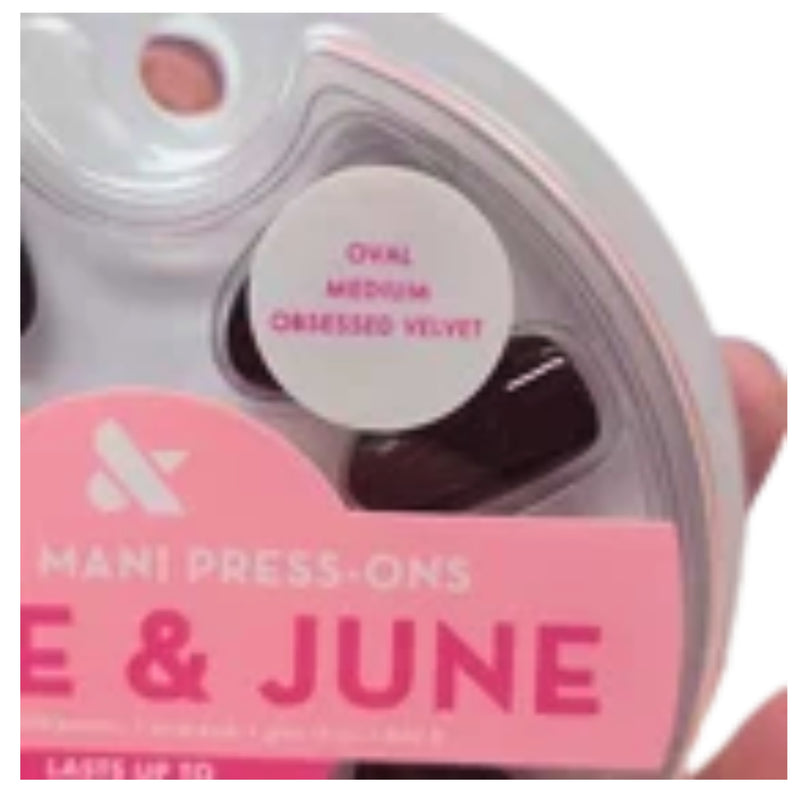 Olive & June Instant Mani Press On Nails Oval Medium 42 Ct - Obsessed Velvet,0.07 oz - 1 Pack