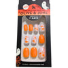 Olive & June Super Stick Mani Extra Short Round Press-On Tabs, Pumpkin Party, 32 Ct - 1 Pack