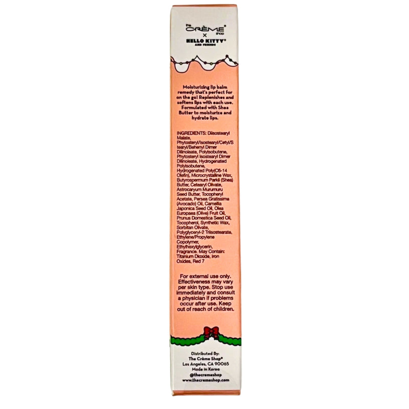 The Crème Shop Hello Kitty Moisture Remedy Lip Balm Apple Cider Shea Butter, 054 oz - 1 Pack