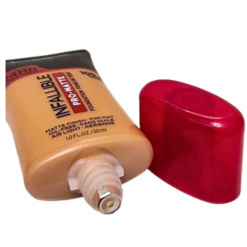 L'Oreal Infallible 24HR Pro-Matte Finish Foundation 109.5 Hazelnut, 1 oz - 1 Pack