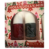Olive And June Candy Cane Lane Mini Mani Set, 2 Nail Polish & 30 Nail Stickers - 1 Pack