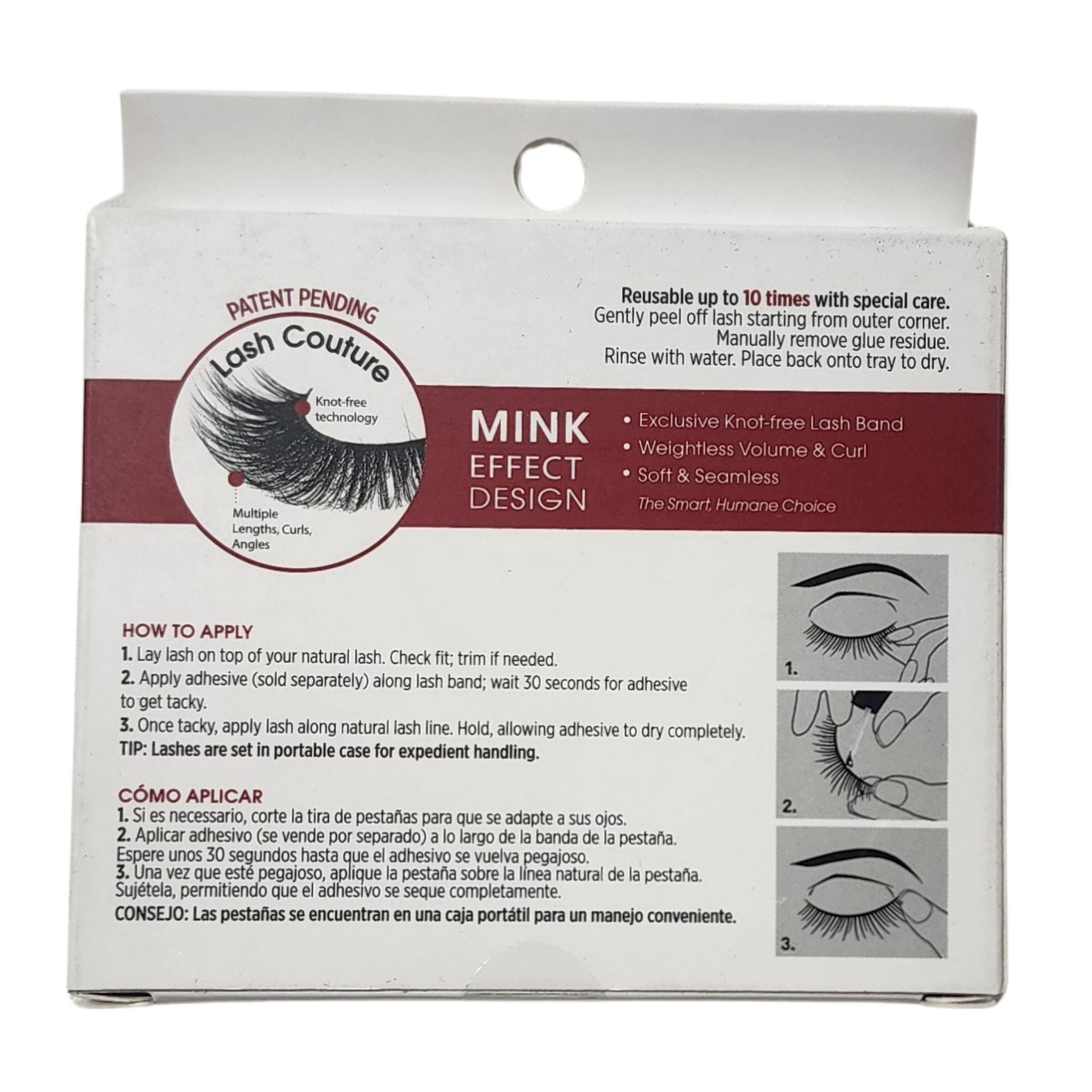 KISS Lash Couture Faux Mink Collection Muse Reusable Lashes New