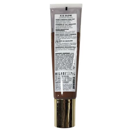 Milani Glow Hydrating Skin Tint 30ml Shade 410 New