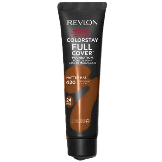 Revlon ColorStay Full Cover Matte Foundation, 1 oz. - Shade: 420 Mahogany - 1 Pack