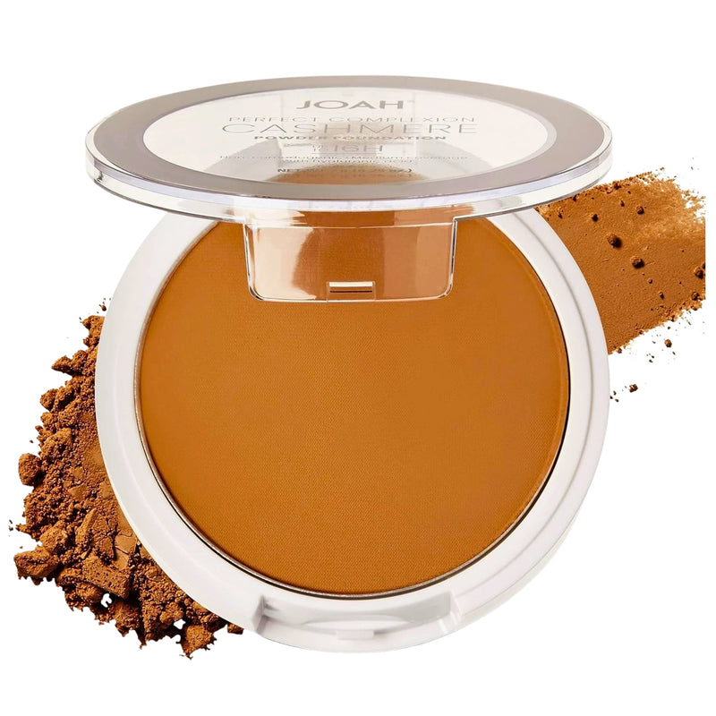 JOAH Cashmere Powder Foundation TW050 Tan Warm Undertones Matte 0.25oz - 1 Pack