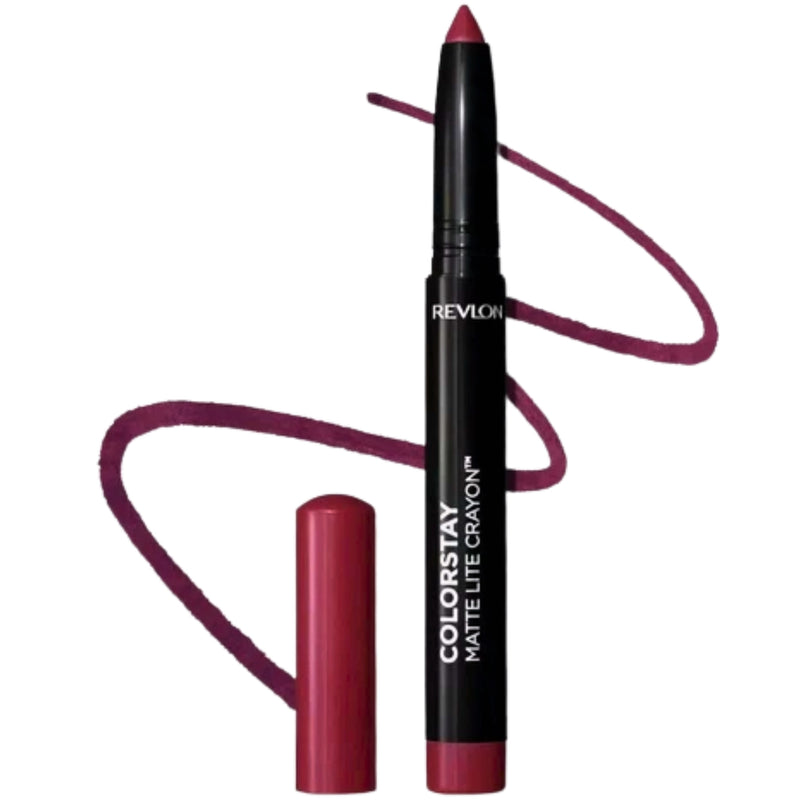 Revlon ColorStay Matte Lite Crayon Lipstick - 012 On Cloud Wine, 0.049oz - 1 Pack