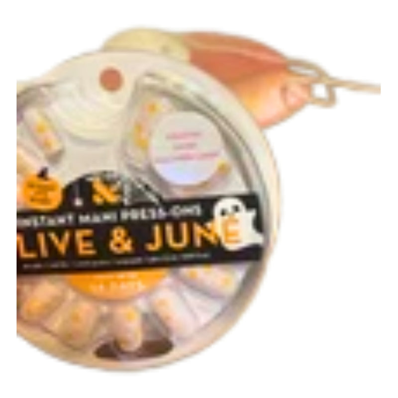 Olive & June Instant Mani Squoval Short Halloween Candy - Press On Nails, 0.07oz - 1 Pack