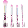 Sanrio Hello Kitty Halloween Gothic Skull 4-Piece Cosmetic Makeup Brush Set - 1 Pack