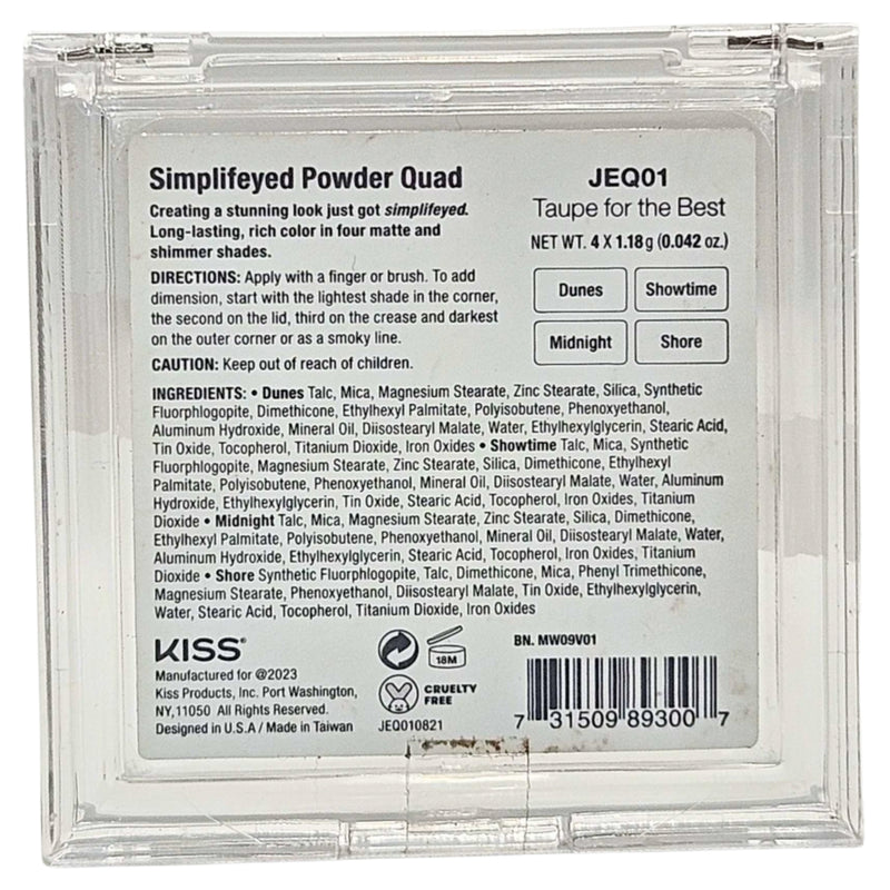 JOAH Simplifeyed Powder Quad JEQ01, 0.17 oz - 1 Pack