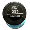 Sally Hansen Miracle Gel #053 Miami Ice (Ice Blue) Step1 No UV Light, 0.5 oz - 1 Pack