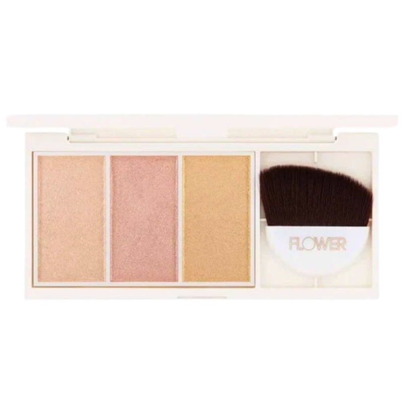 FLOWER BEAUTY Shimmer & Strobe Highlighting Palette Champagne Shimmer 0.29 oz - 1 Pack