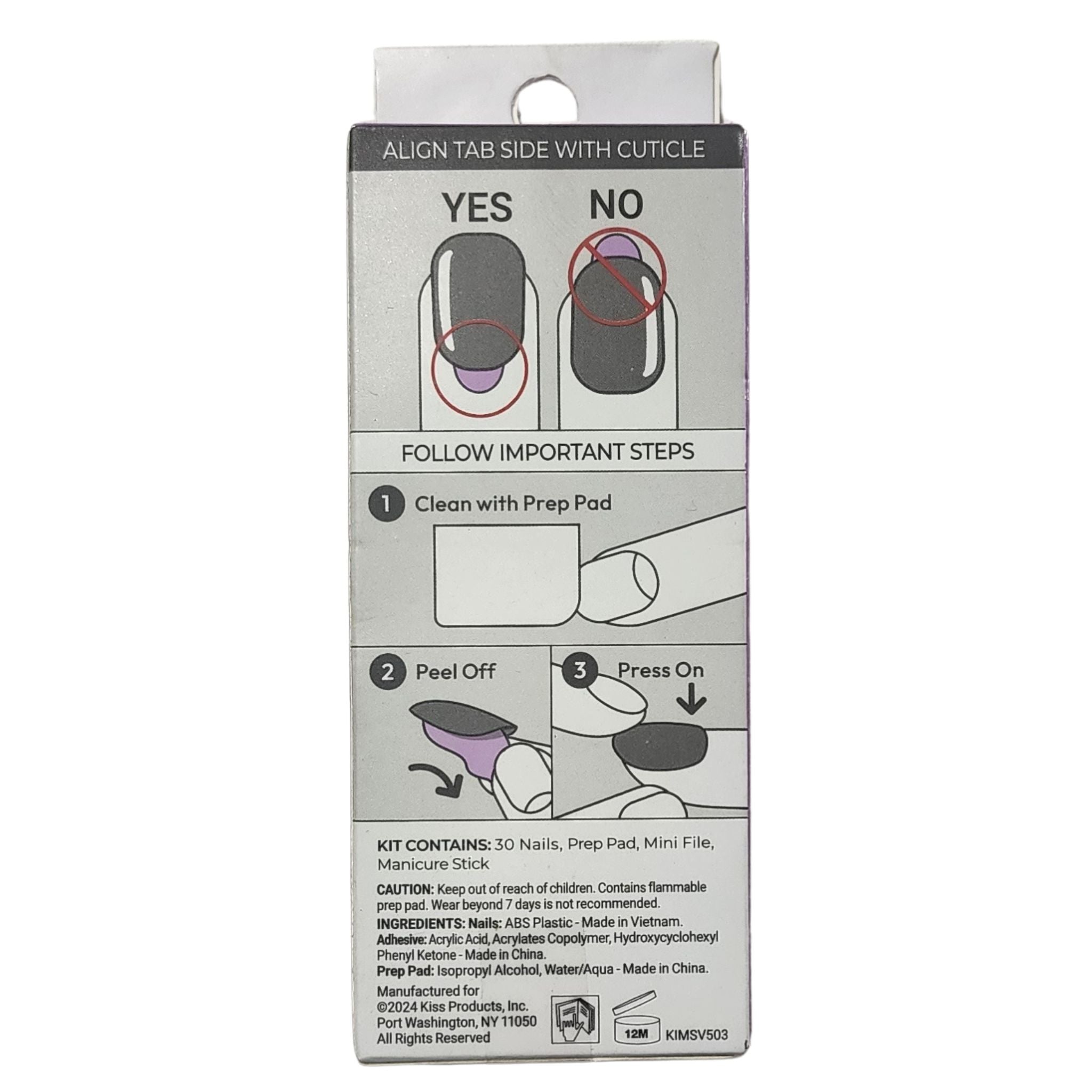 imPRESS No Glue Mani Press-On Nails Nude & Glitter 30ct New
