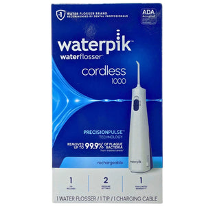 Waterpik Cordless 1000 Rechargeable Water Flosser White WF-29W011 1 Pack New