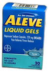 Aleve Liquid Gel Pain Reliever 20 Count 12 Per Pack Exp 02/27 Pack of 2 New